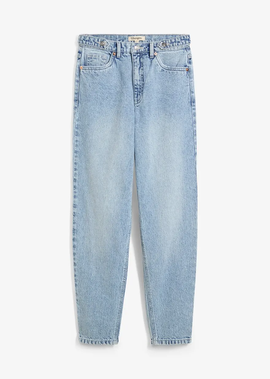 Mom Jeans High Waist, Low Stretch cropped