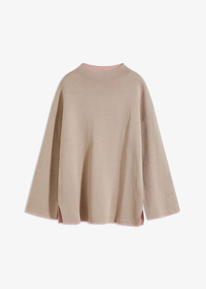 Wende-Pullover aus Feinstrick