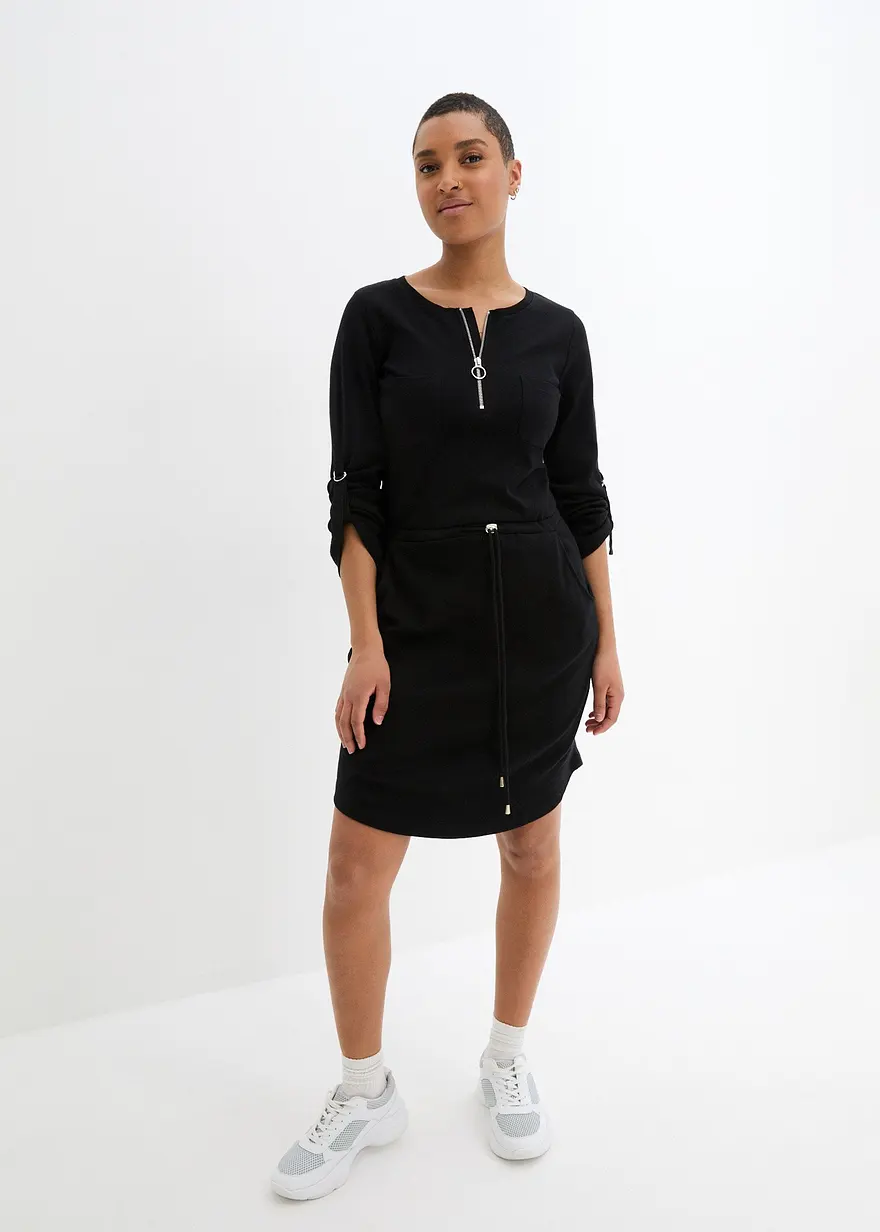 Shirtkleid aus schwerer Baumwolle
