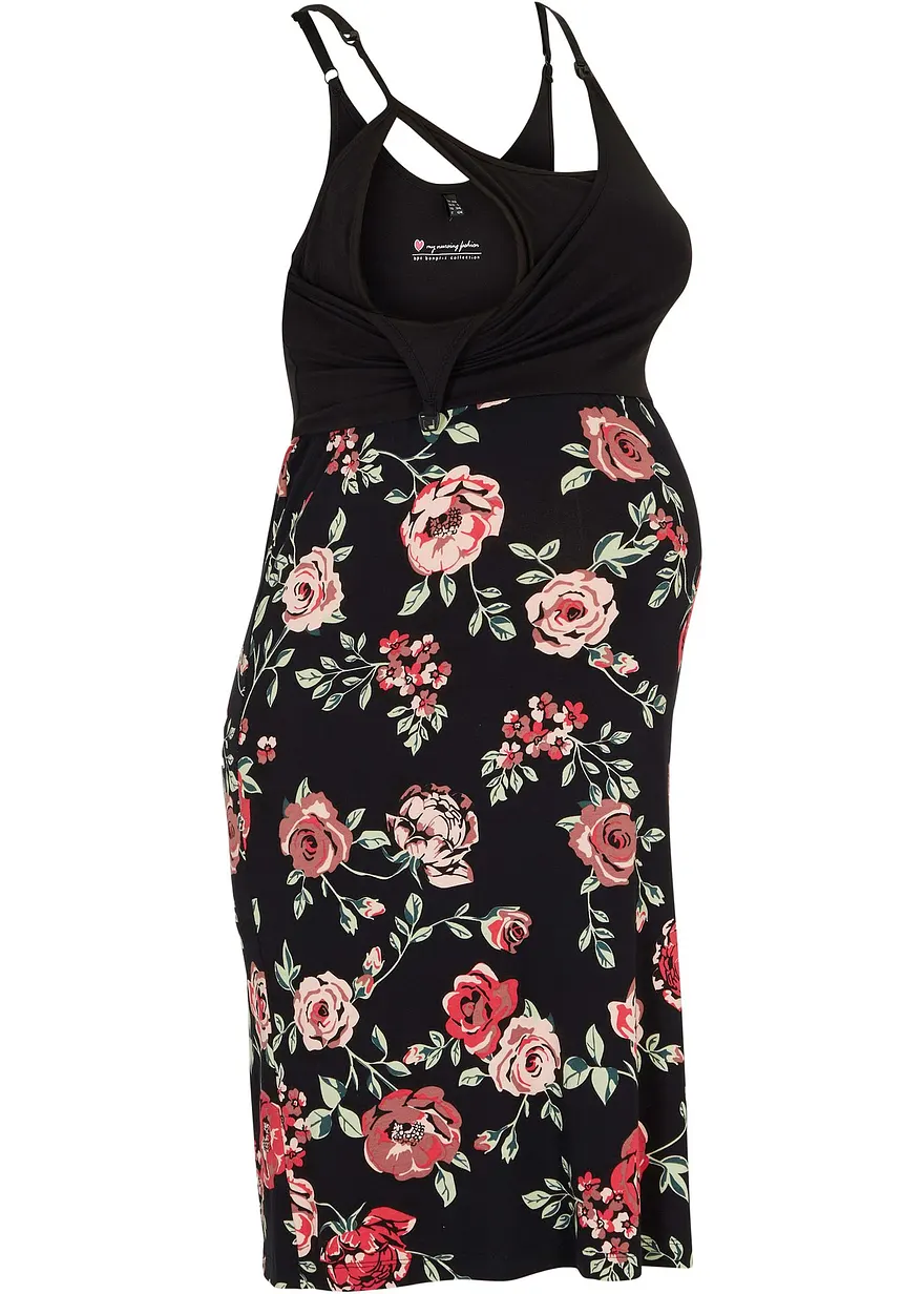 2-in-1 Umstands-und Stillkleid aus Viskose