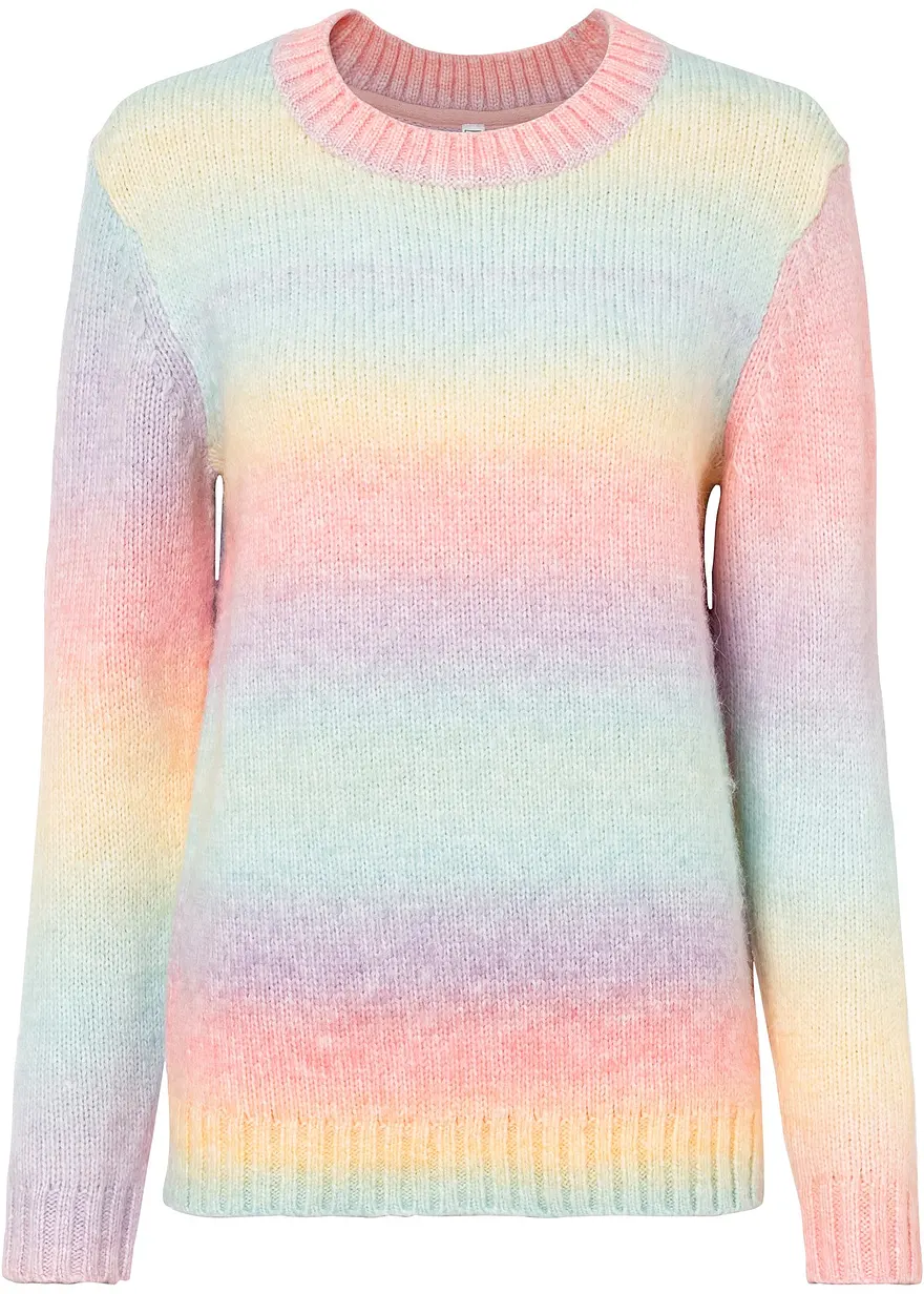 Grobstrick-Pullover aus weichem Woll-Mix