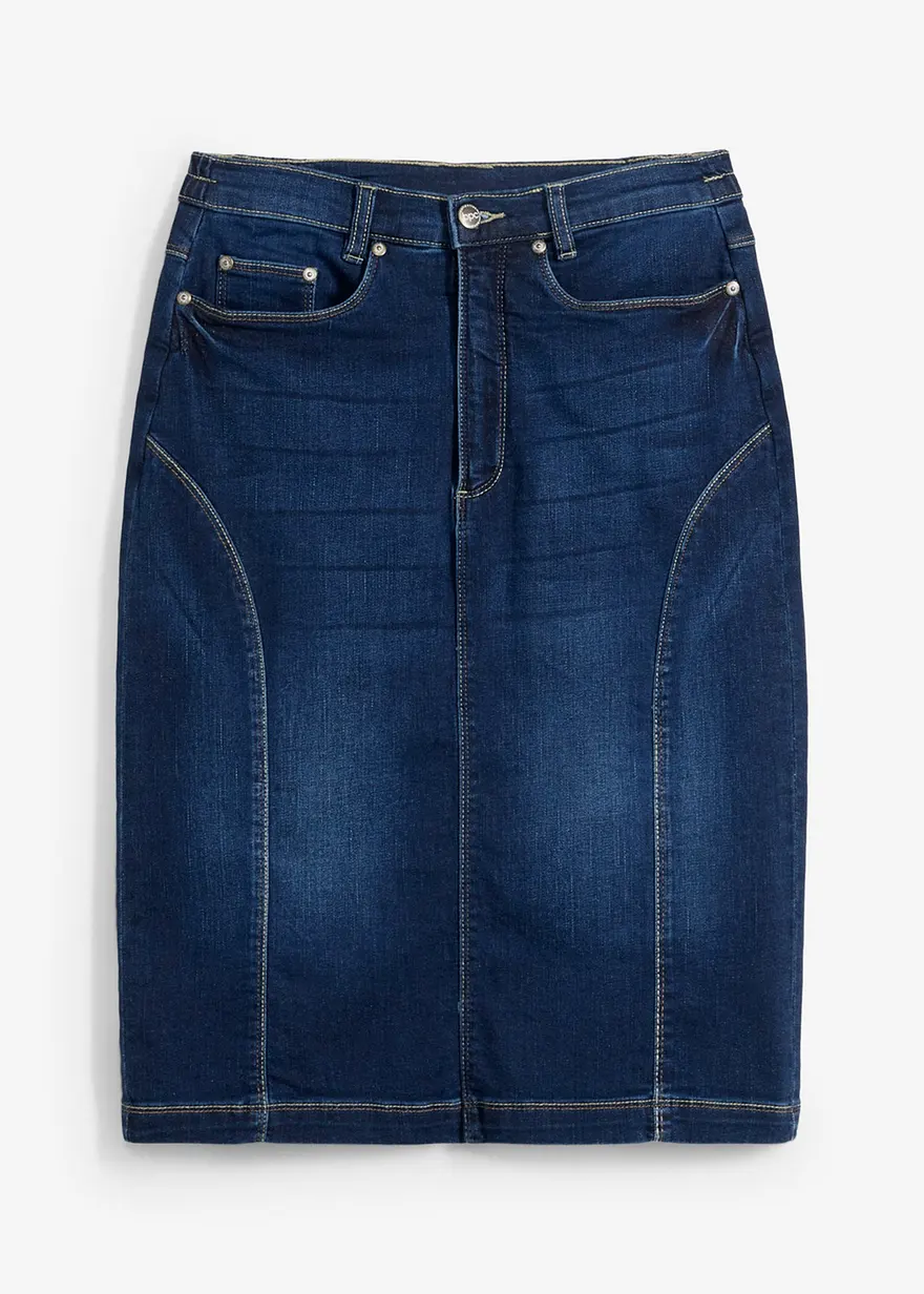 Jeansrock High Waist, Bequembund