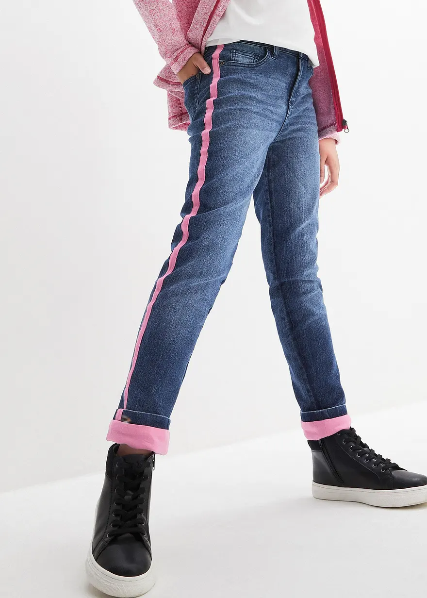 Thermojeans mit Jerseyfutter Mid Waist