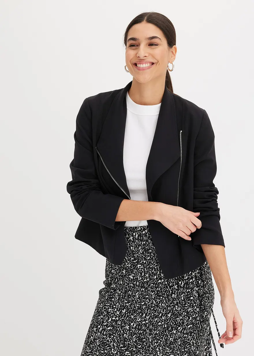 Blouson-Jacke in Biker-Form