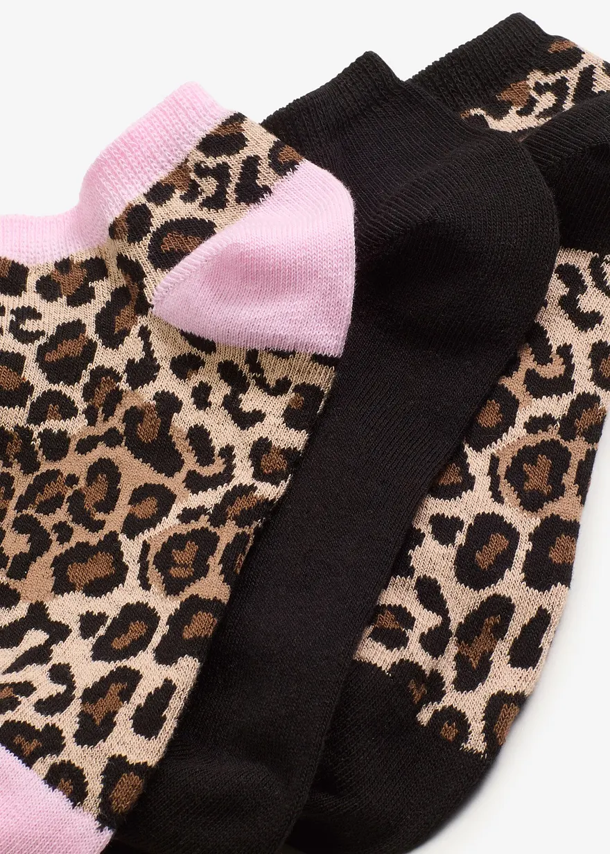 Sneakersocken mit Bio-Baumwolle (3er Pack)