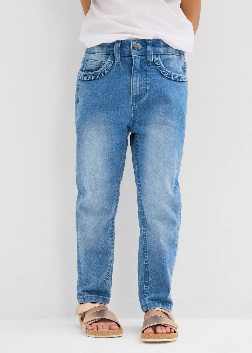 Stretch-Jeans Mid Waist, Tapered