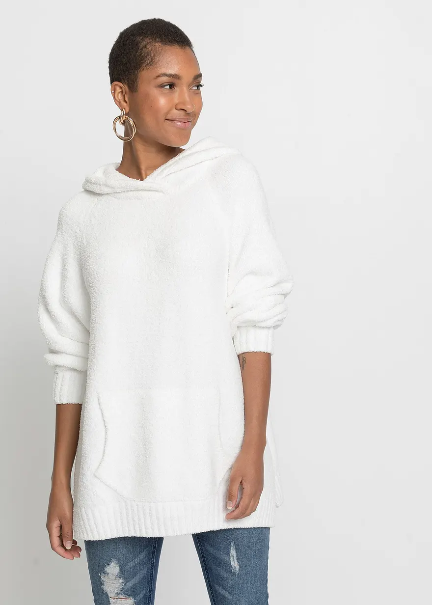 Kapuzenpullover in Teddy-Fleece