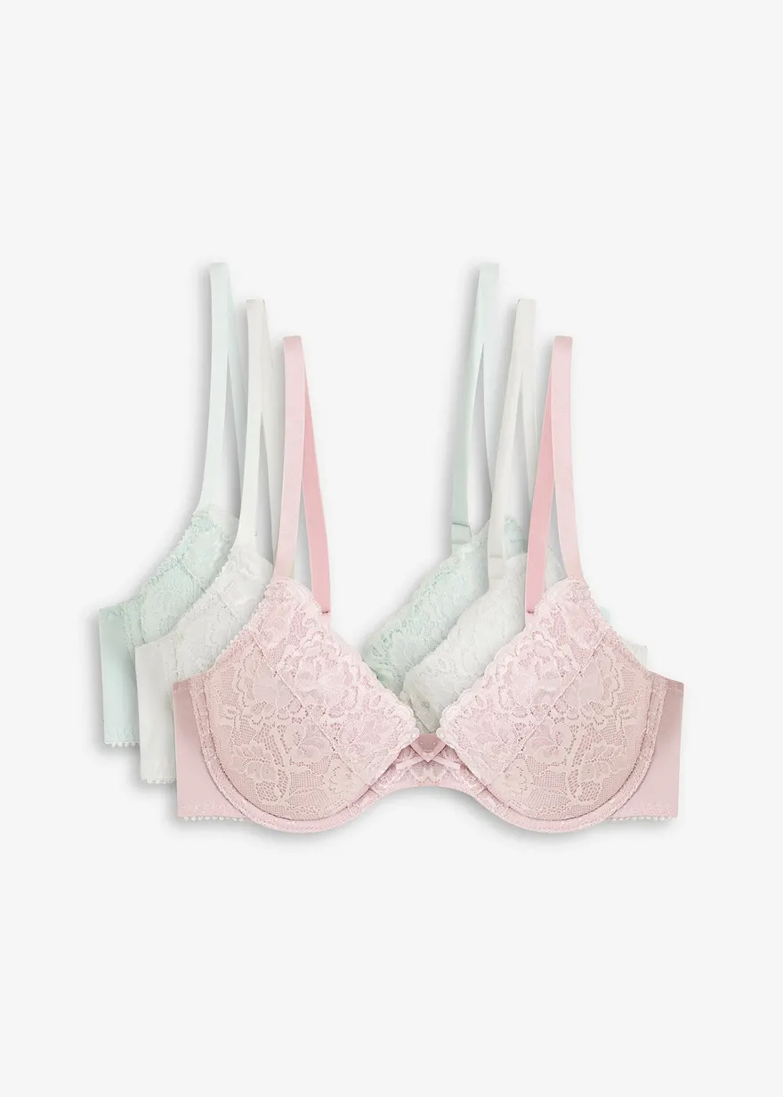 Push-up-BH mit feiner Spitze (3er Pack)