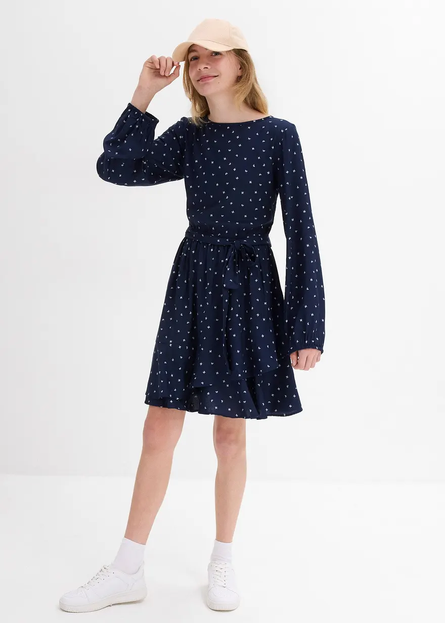 Kleid aus fließender Viskose