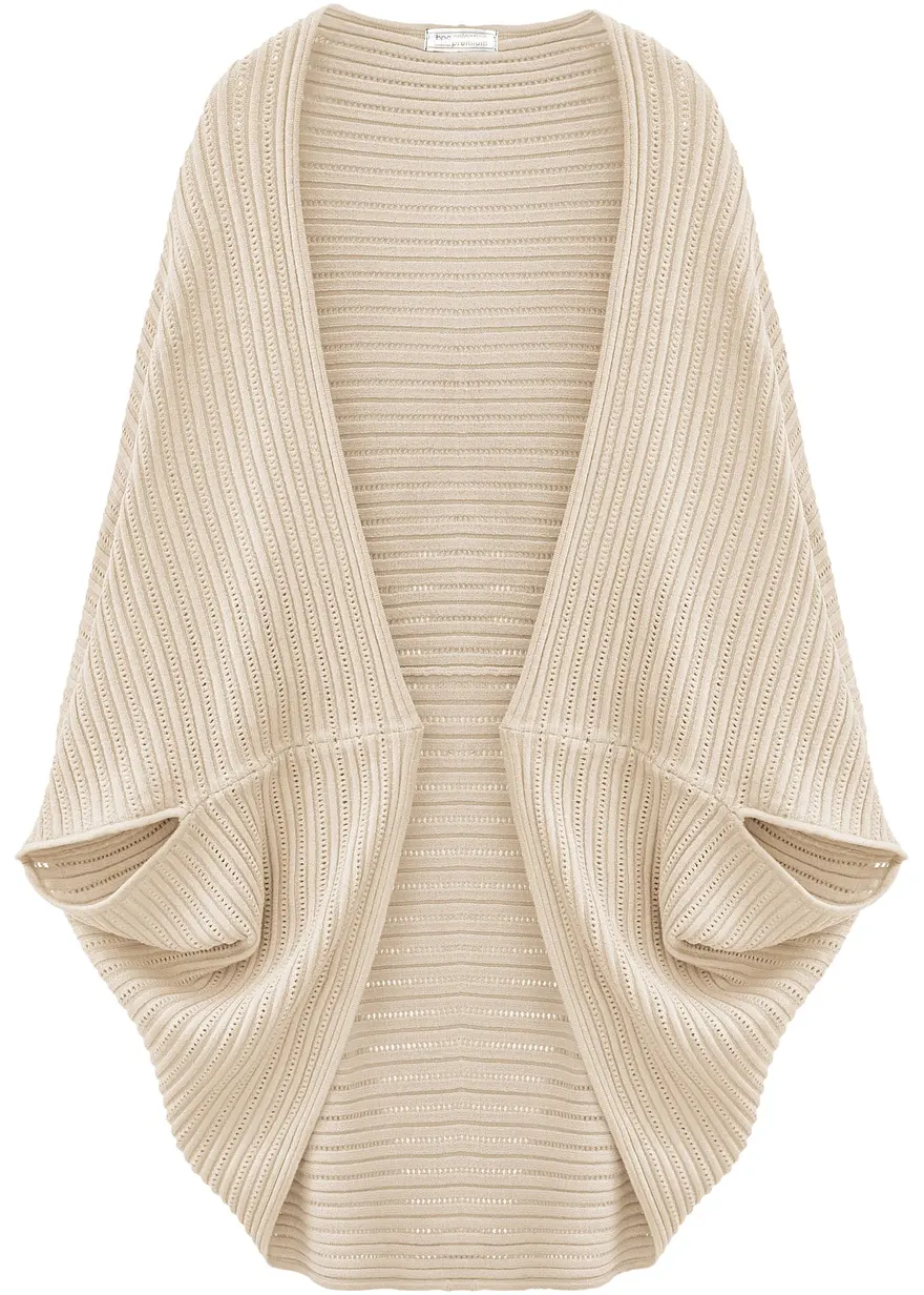 Feinstrick-Poncho