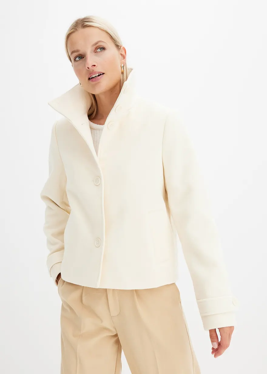 Jacke in Wolloptik