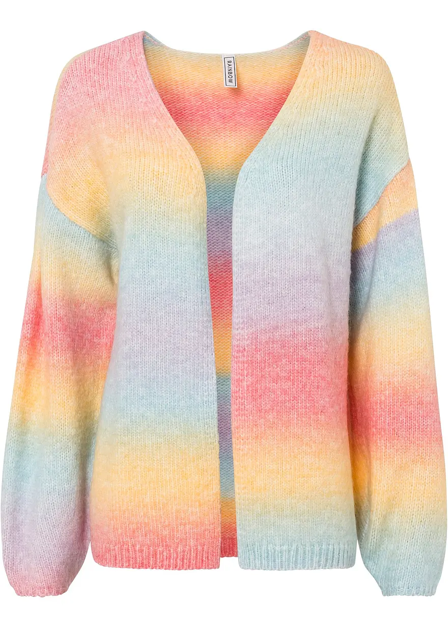 Grobstrickjacke aus weichem Woll-Mix