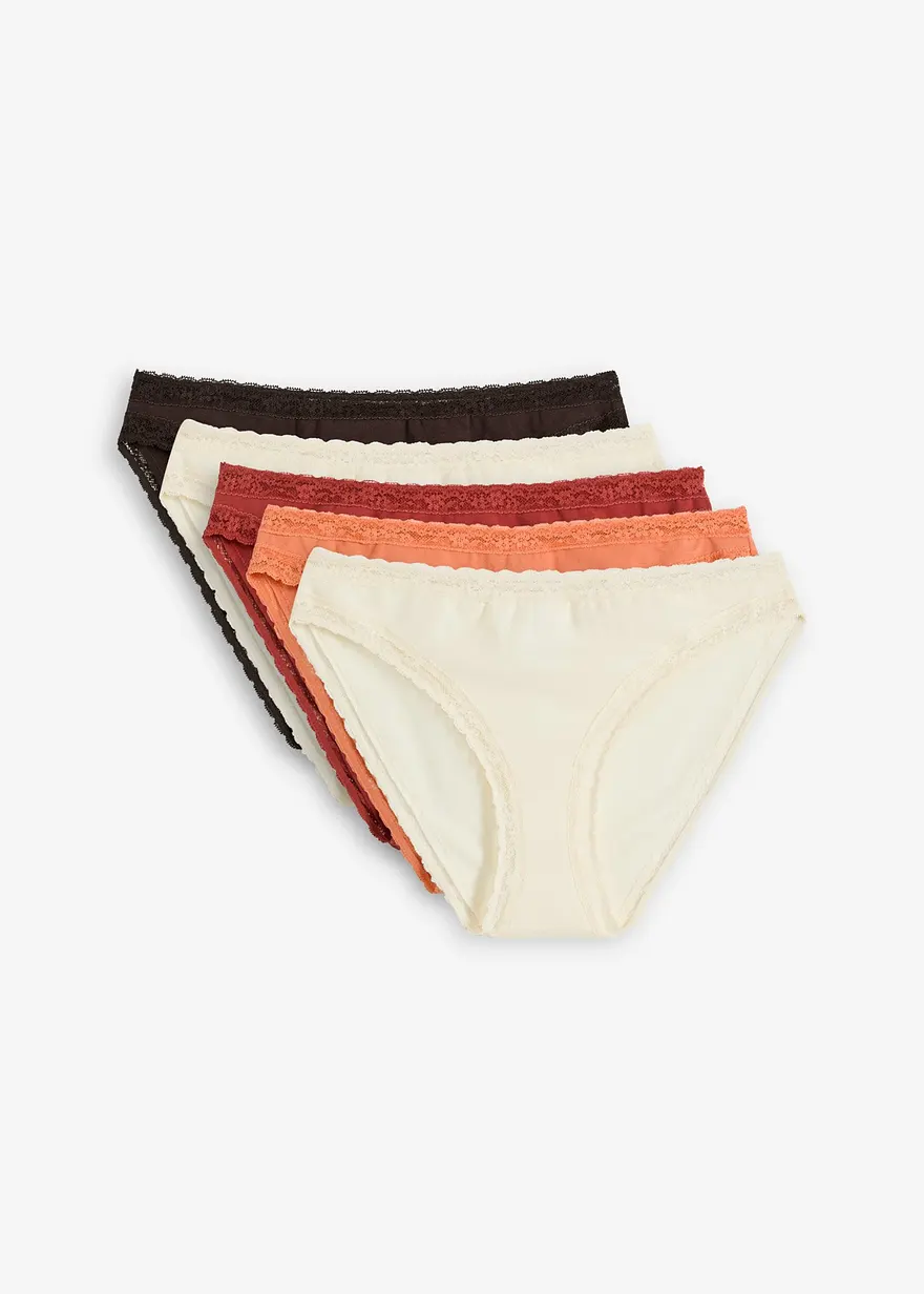 Slip (5er Pack) mit Spitze