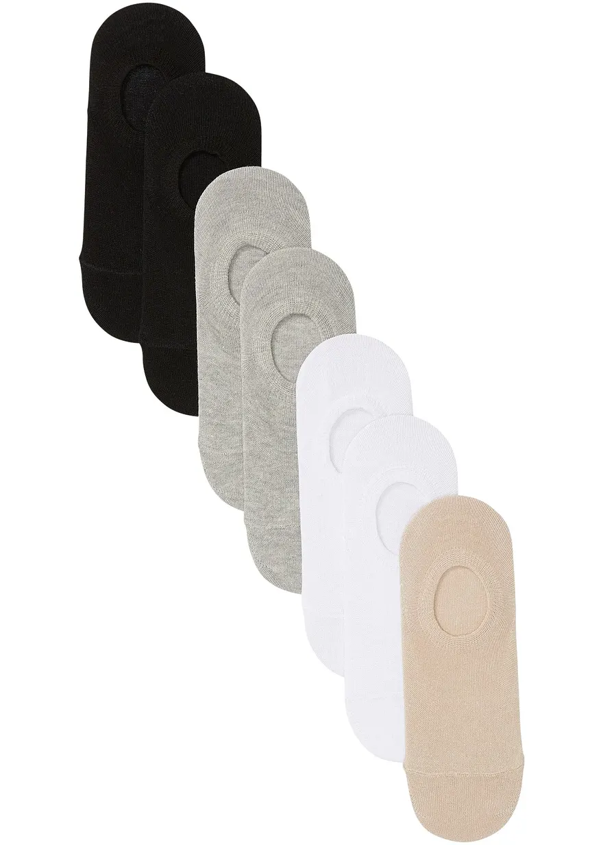 Füßlinge mit Bio-Baumwolle und Silikonstreifen (7er Pack)