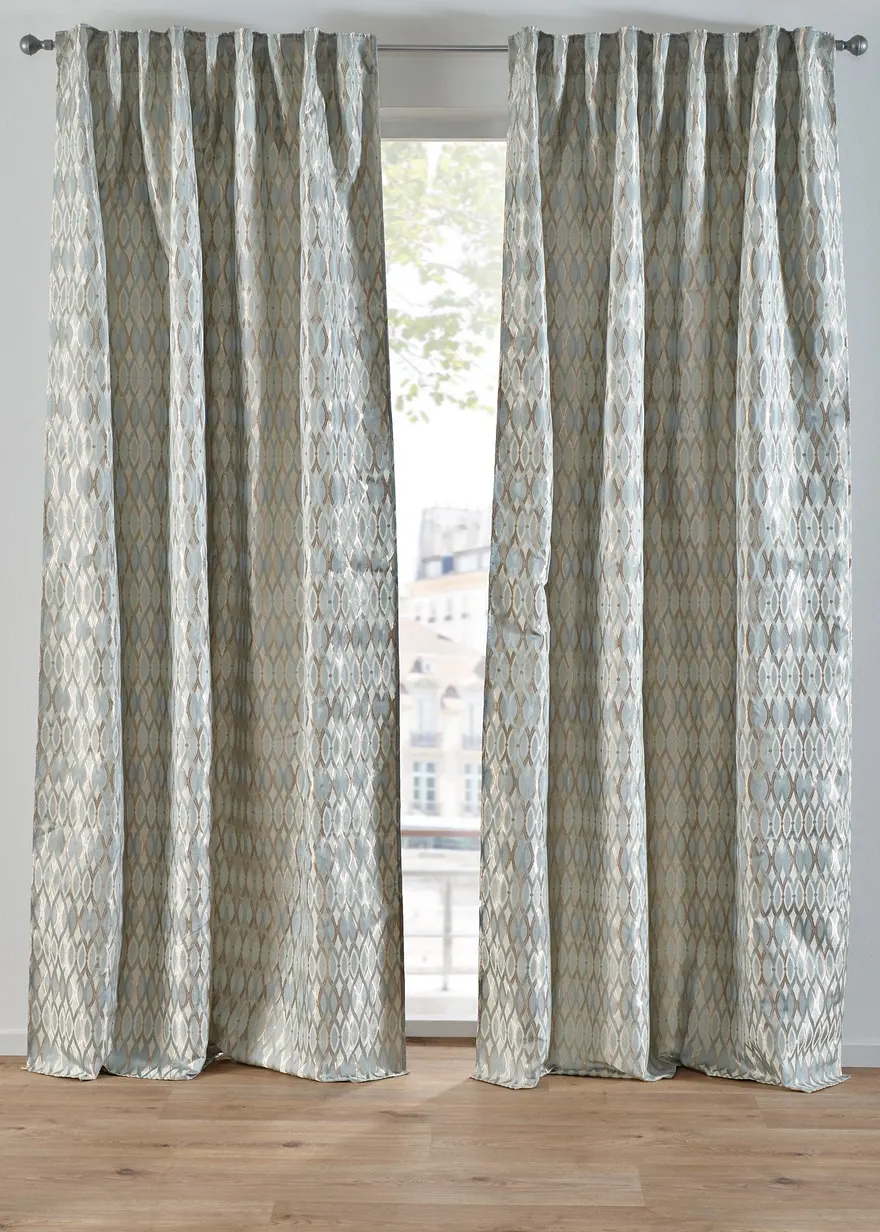 Fertigvorhang aus Jacquard (1er Pack)