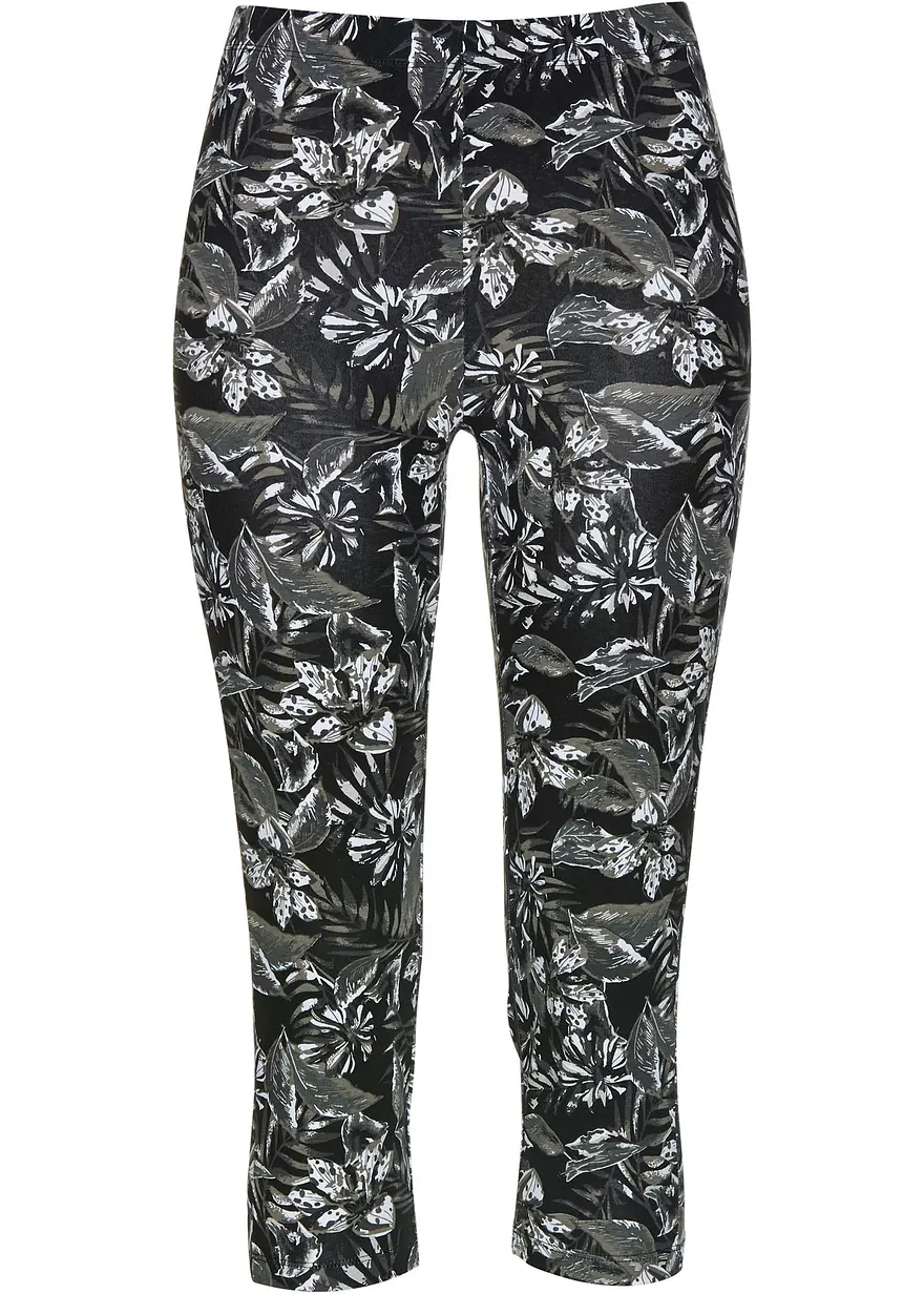 Capri-Leggings aus Baumwoll-Mix