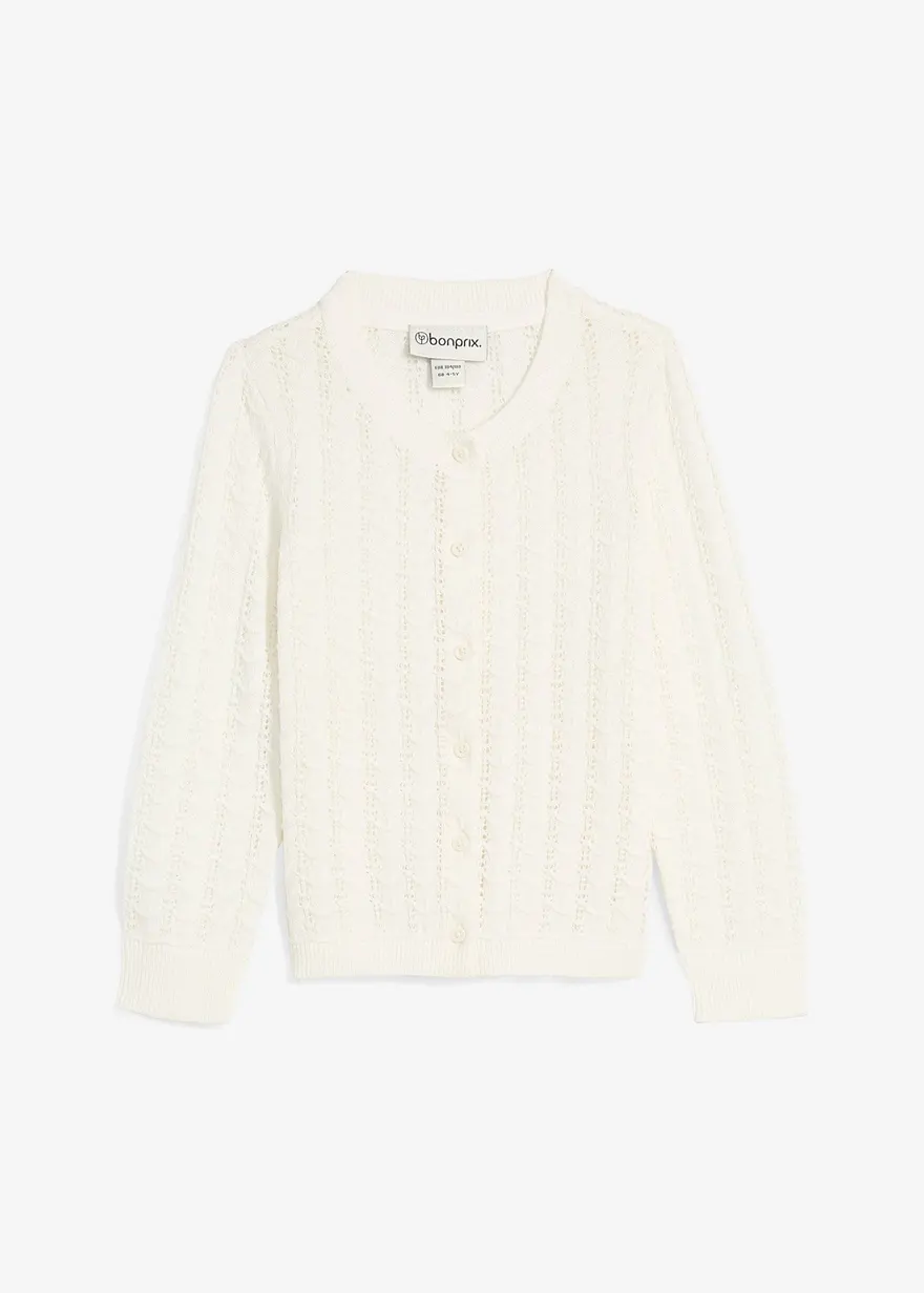 Ajour-Strickjacke