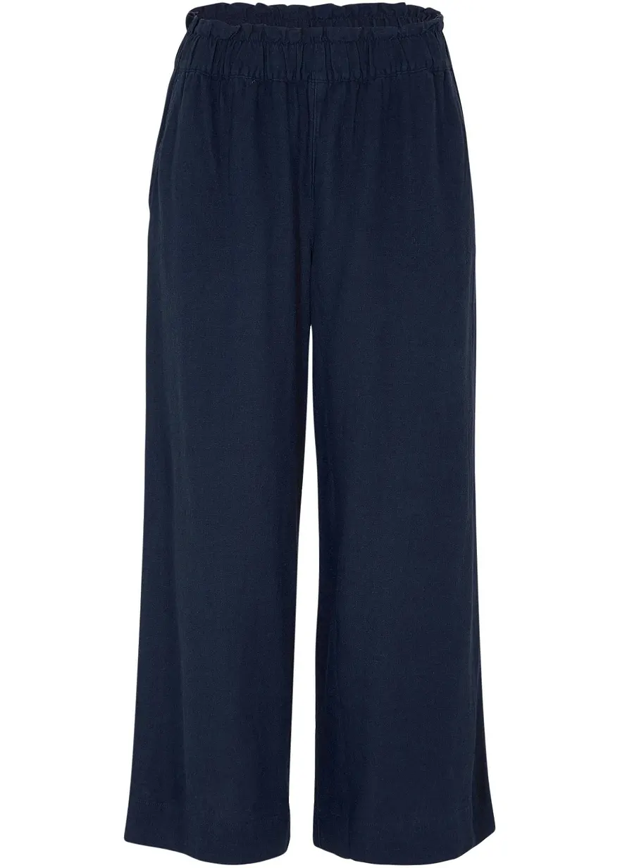 Leinen-Culotte, wadenlang