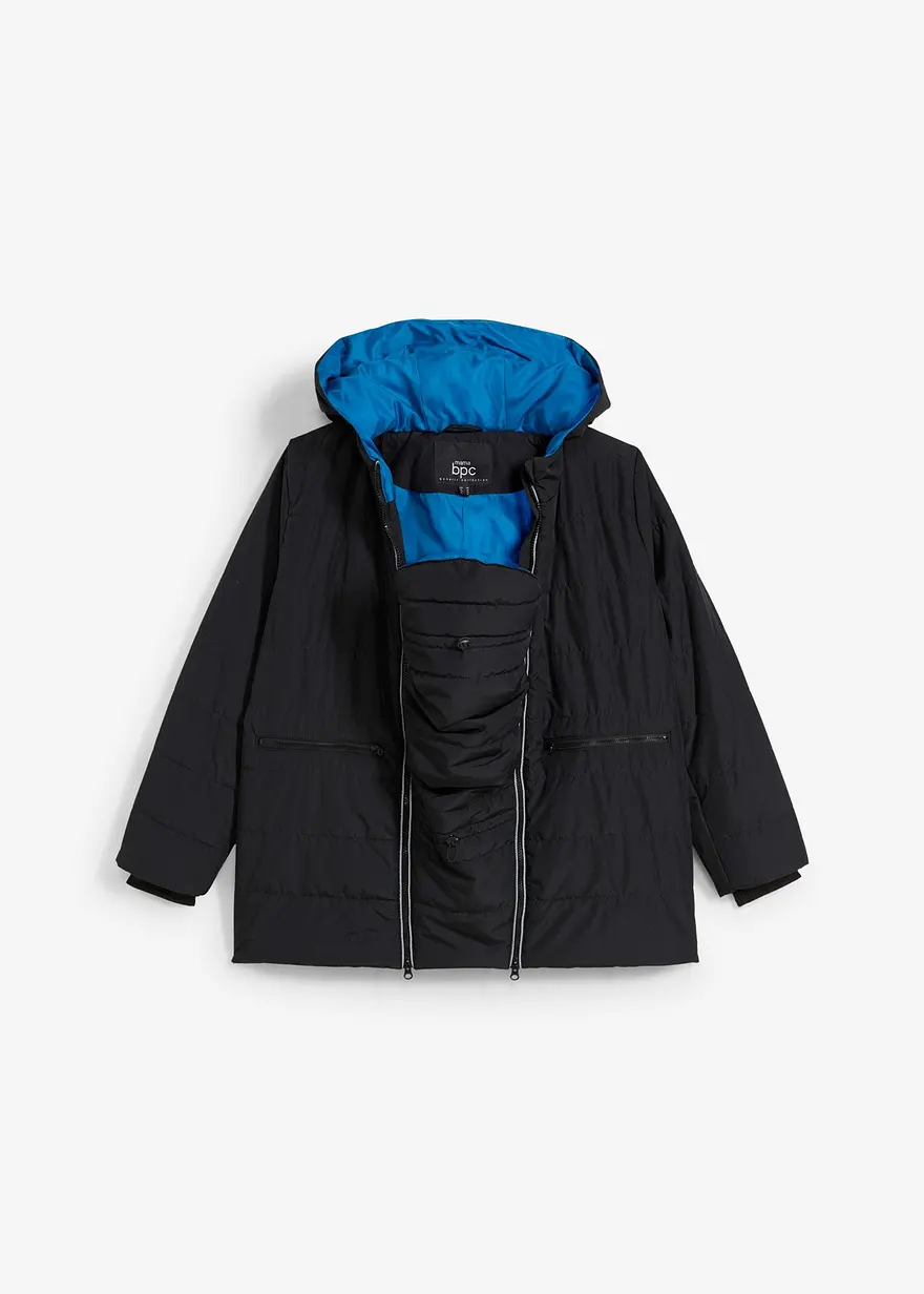 3 in 1 Umstandsjacke mit Trageeinsatz und Reflektoren