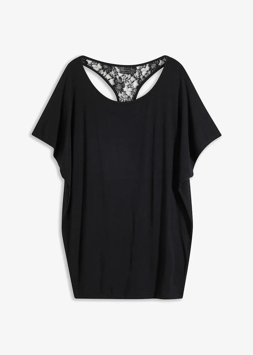 Shirt mit Spitze am Rücken