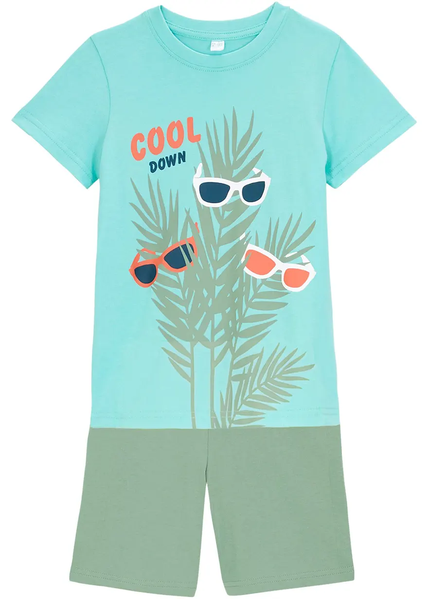 T-Shirt und kurze Hose (2-tlg.Set) aus Bio Baumwolle