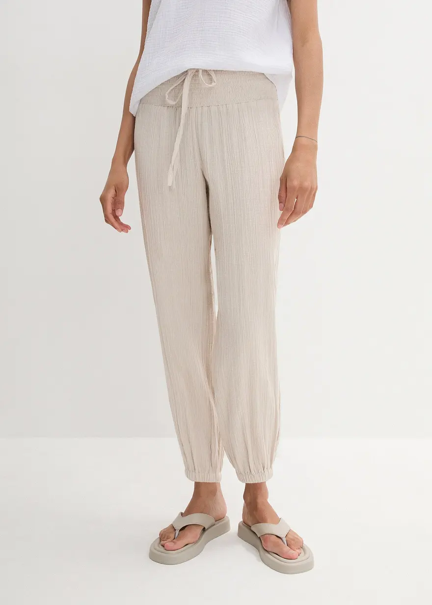 Musselin Hose mit Smockbund