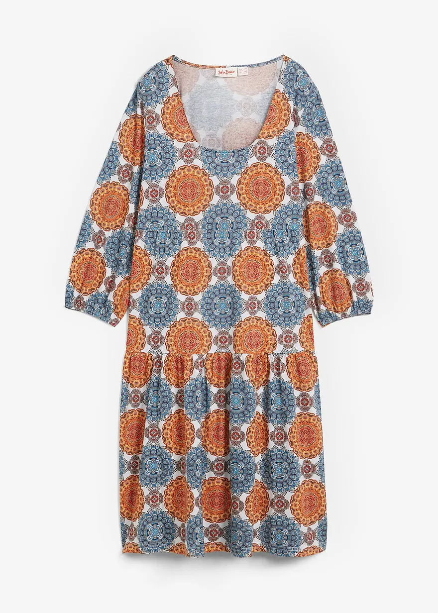 Shirtkleid aus fließendem Viskose-Mix