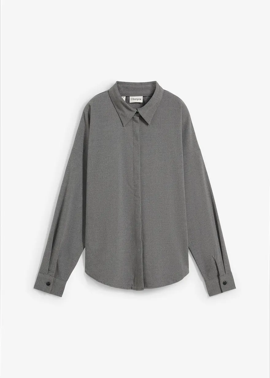 Oversize-Bluse zum Wenden aus Viskose-Mix