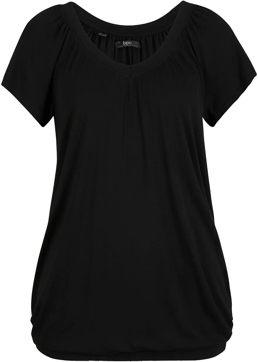 Shirt aus Viskose-Mix, kurzarm
