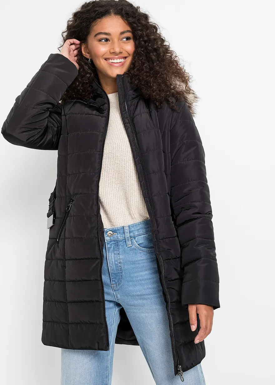 Steppjacke mit Gürtel