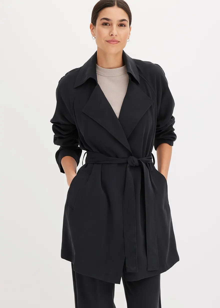 kurzer Trenchcoat