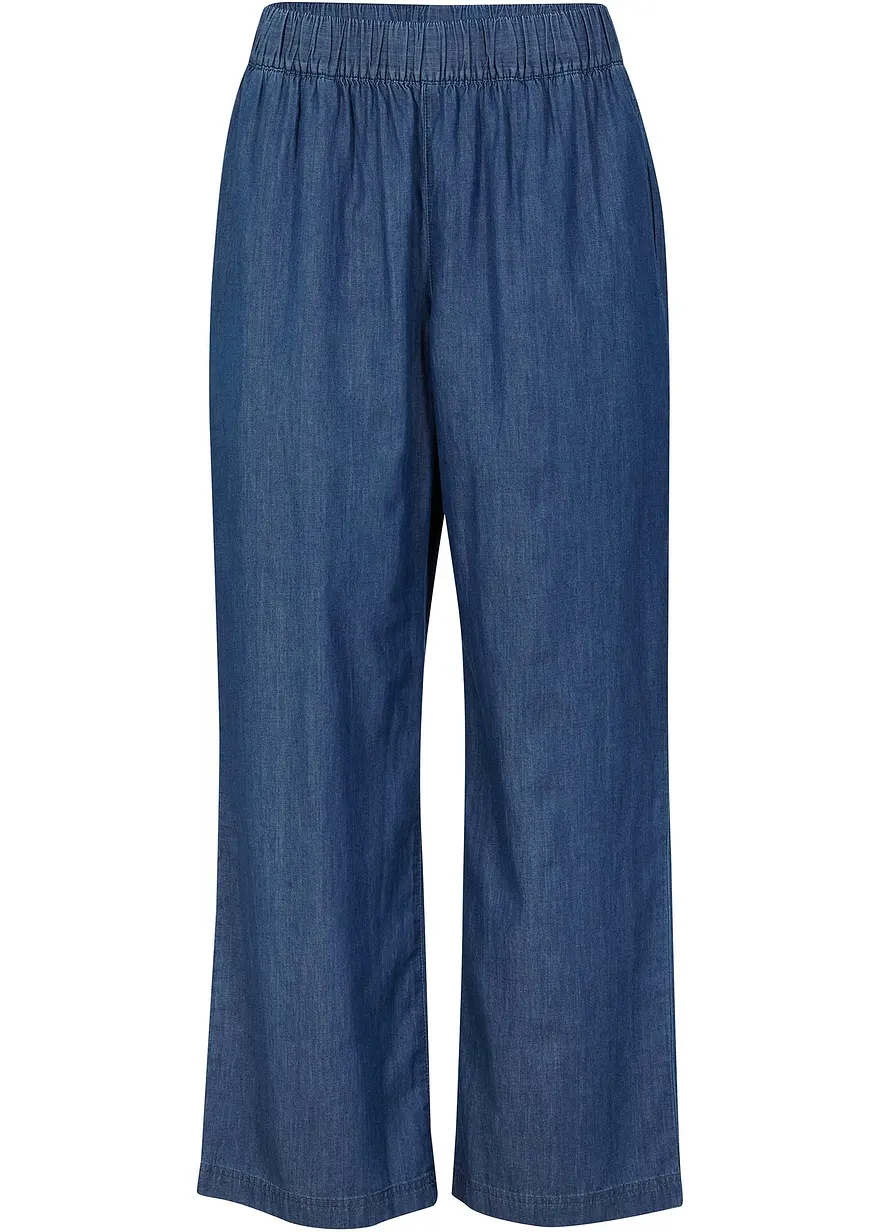 Wide-Leg-Jeans, High Waist, Bequembund