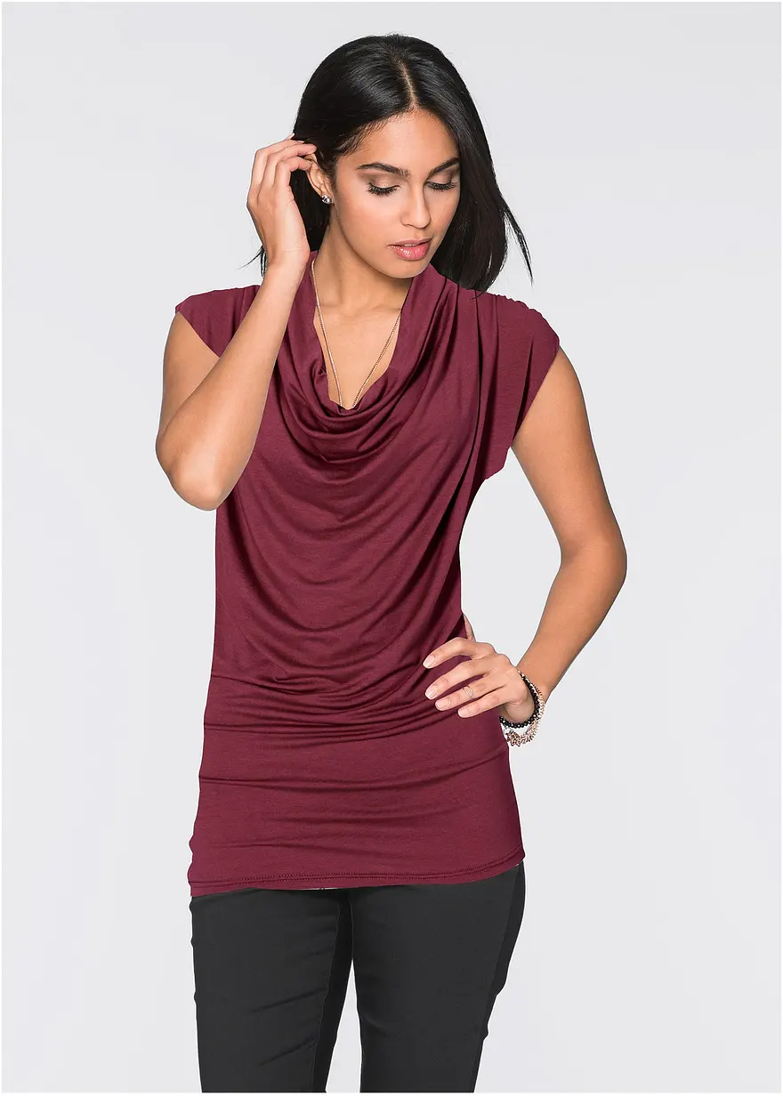 Shirt aus Viksose-Mix