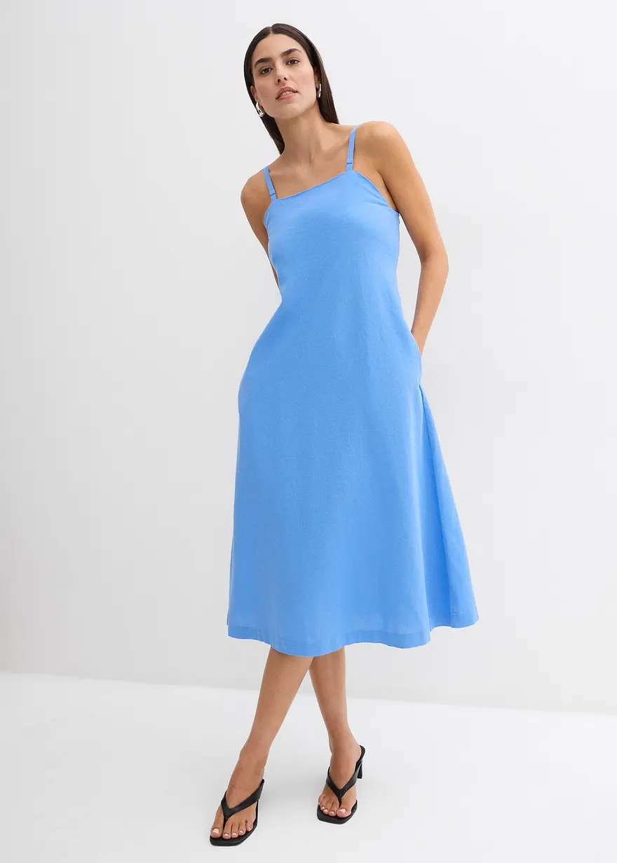 Bandeau Midikleid aus Viskose-Mix