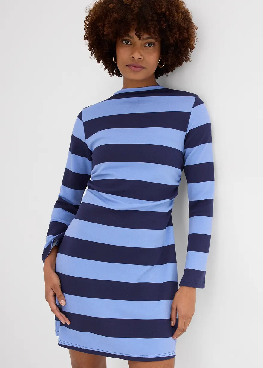 Jerseykleid mit Stehkragen