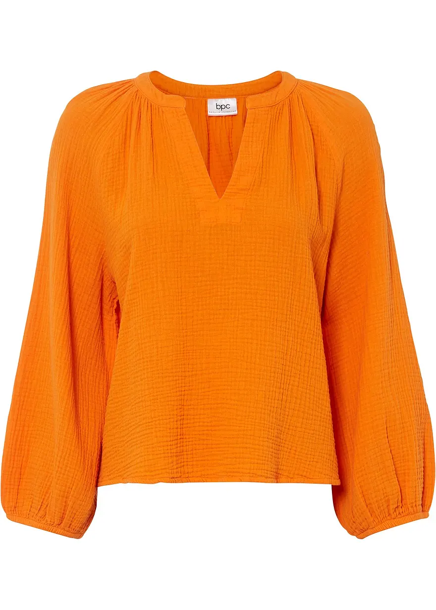 Oversize-Bluse aus Musselin