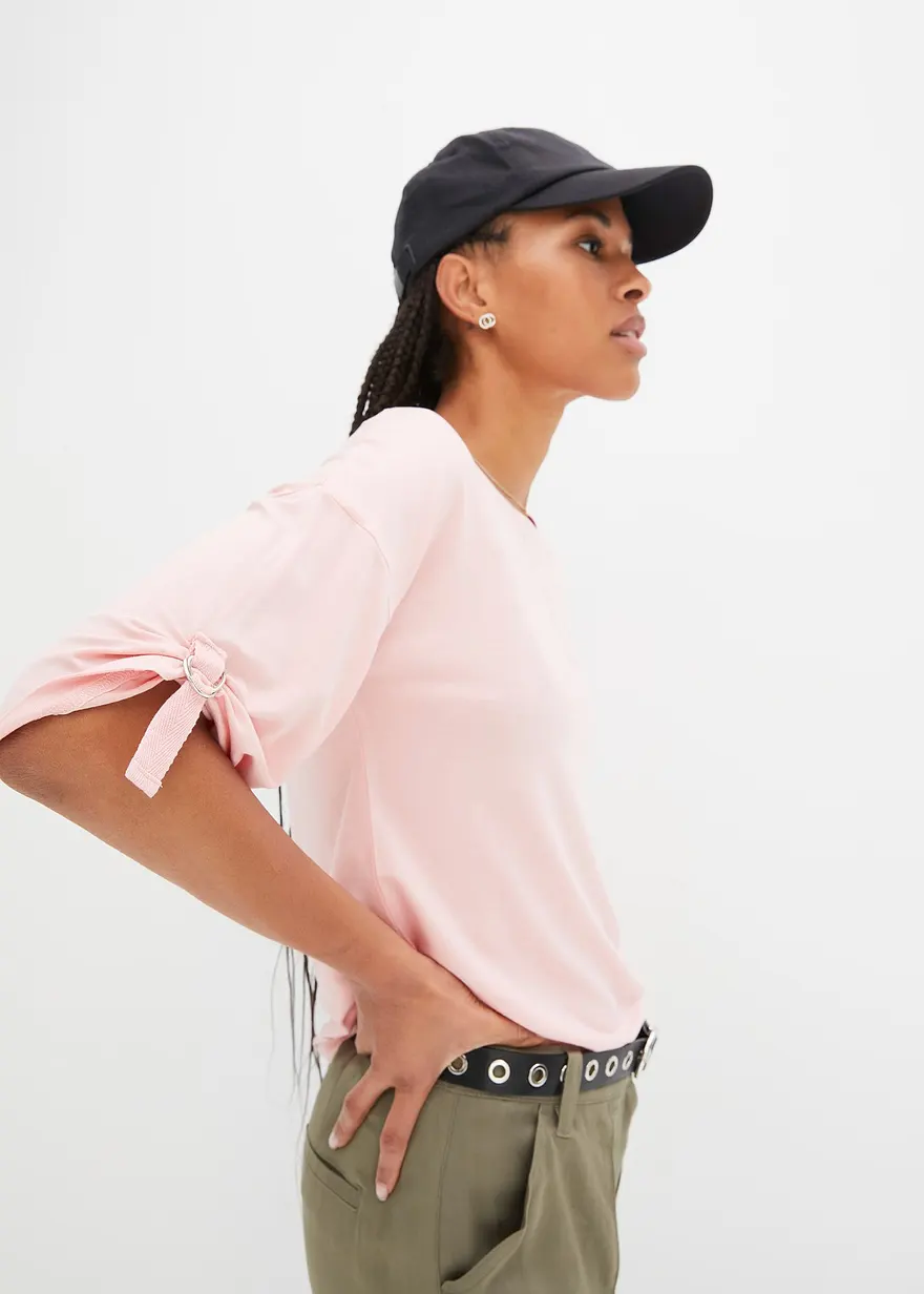 T-Shirt mit U-Boot-Ausschnitt