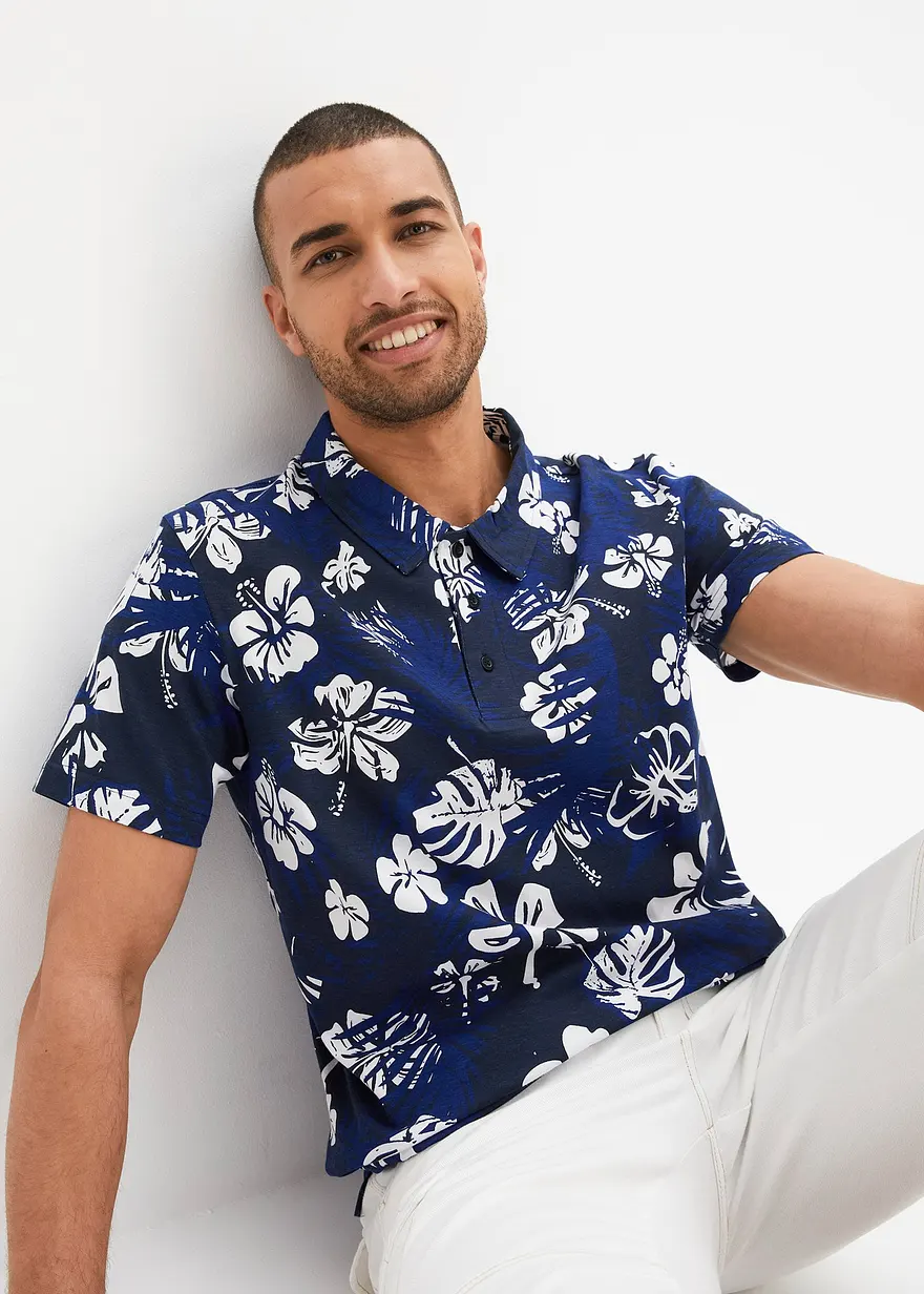 Jersey-Poloshirt, Kurzarm aus Bio Baumwolle
