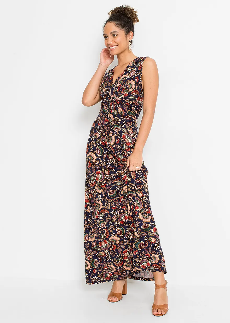 Bedrucktes Maxikleid
