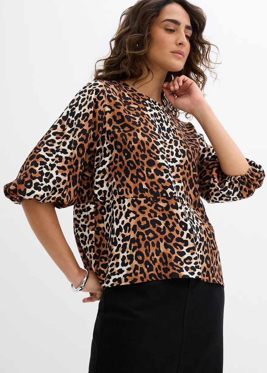 Bluse aus feinem Viskose-Mix