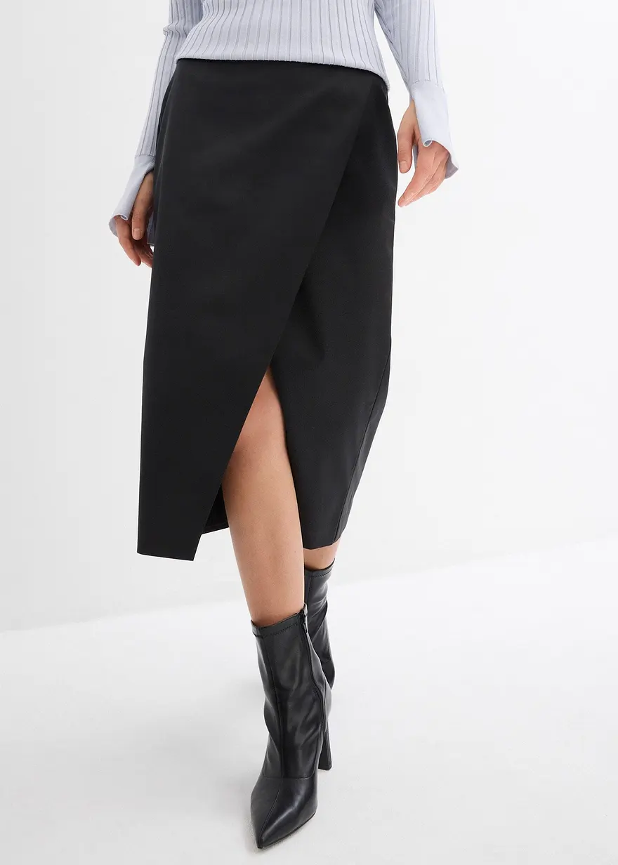 Wickelrock aus feinem Satin
