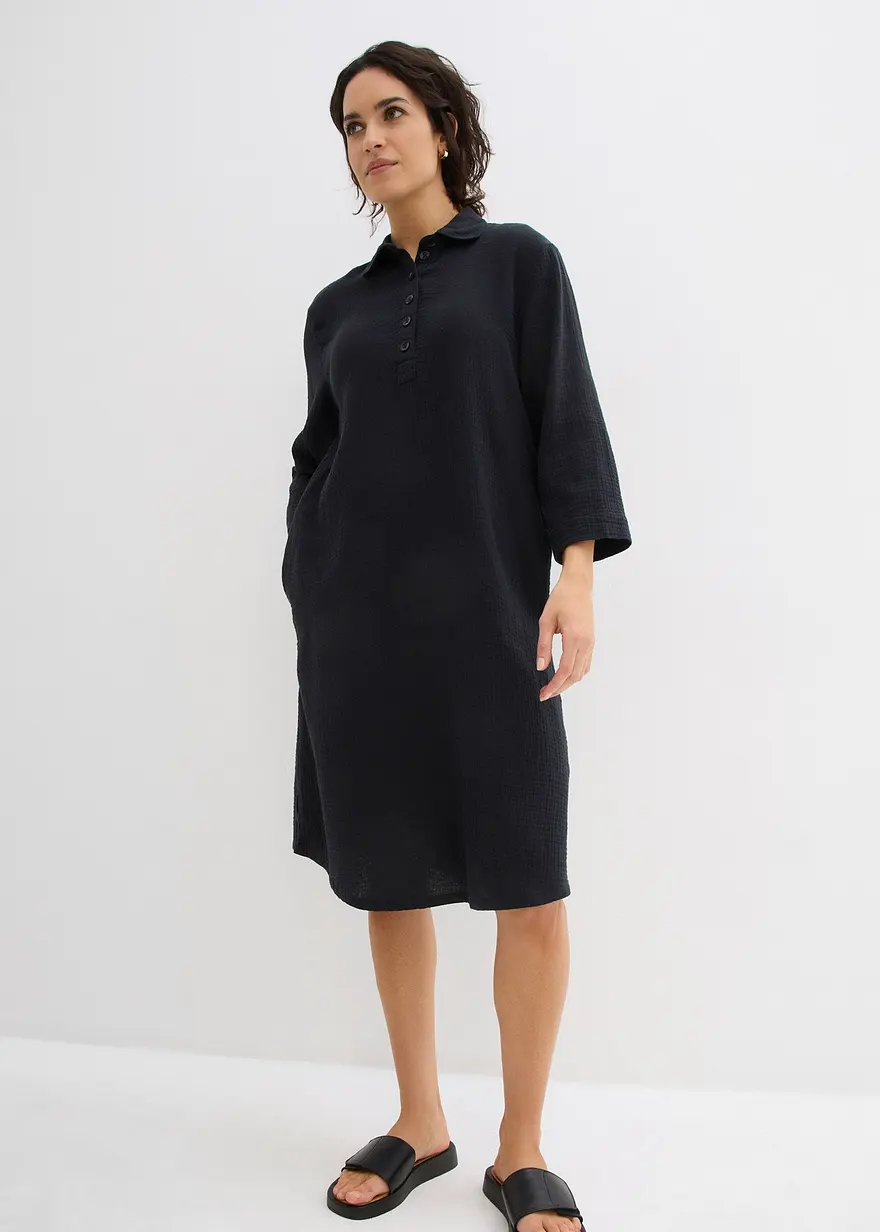Hemdblusenkleid aus Musselin