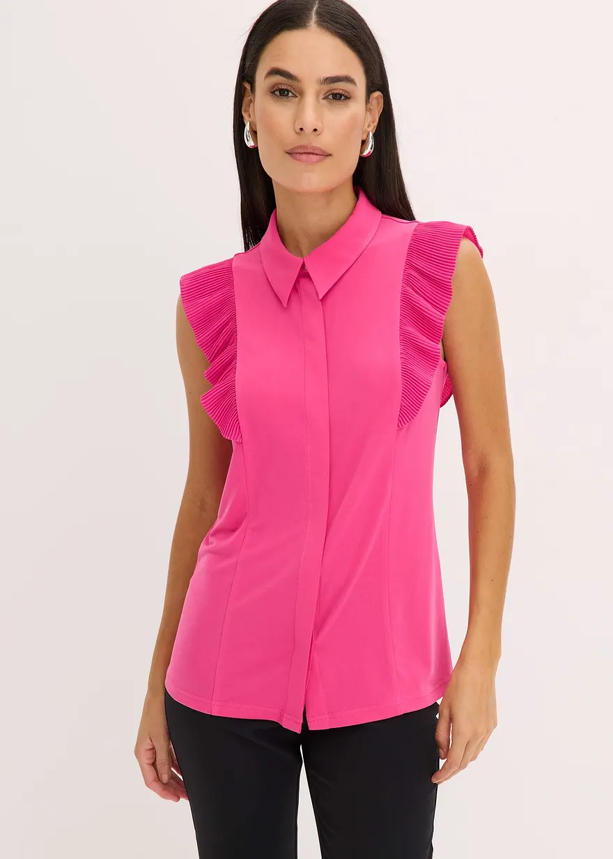 Shirtbluse mit Volants