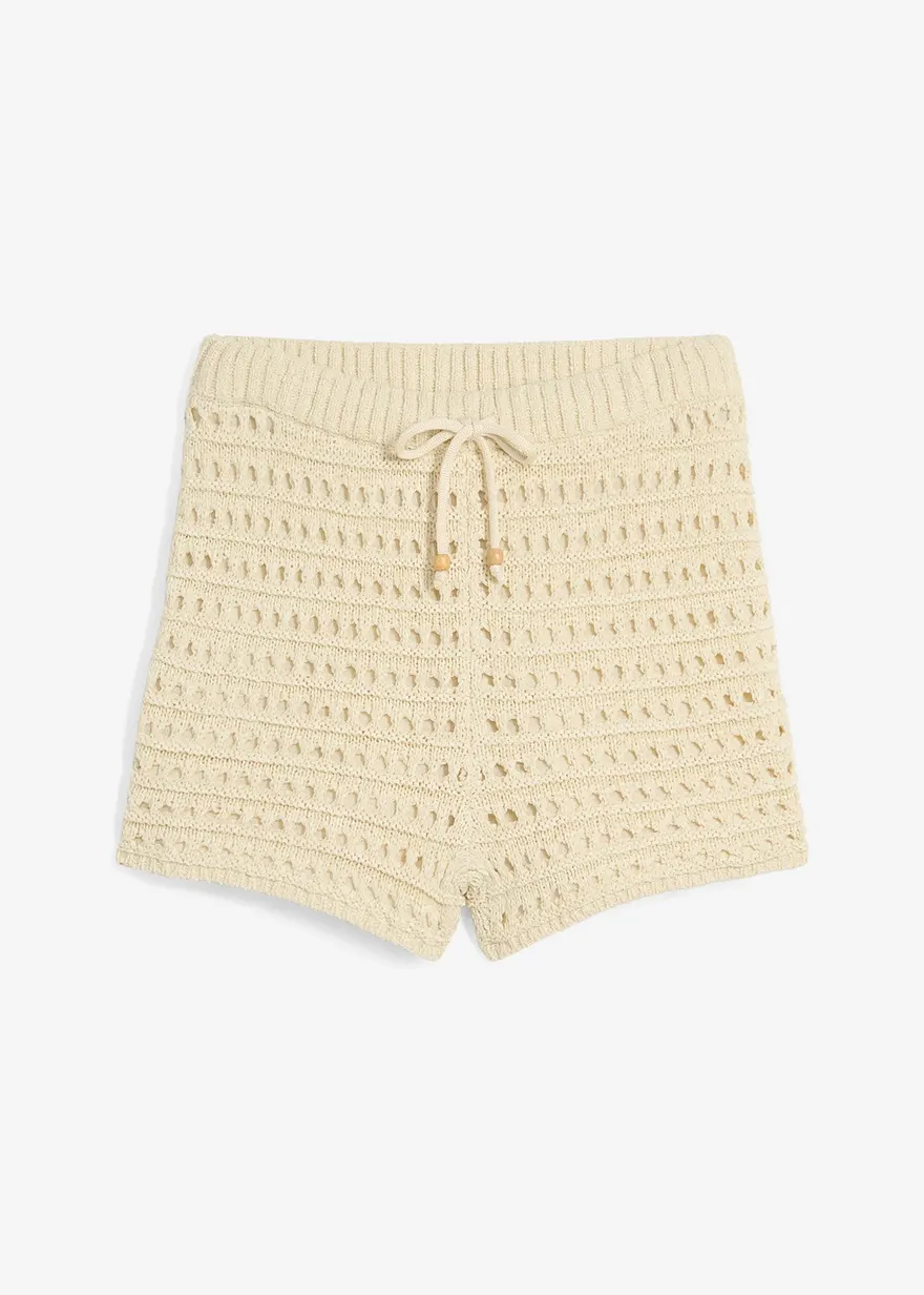 Kurze Strickshort, gefüttert