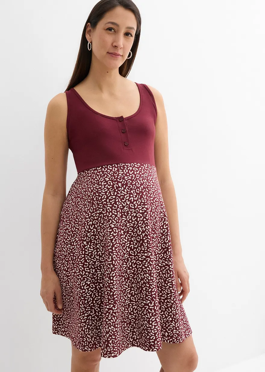 2-in-1 Umstands- und Stillkleid aus Bio-Baumwolle