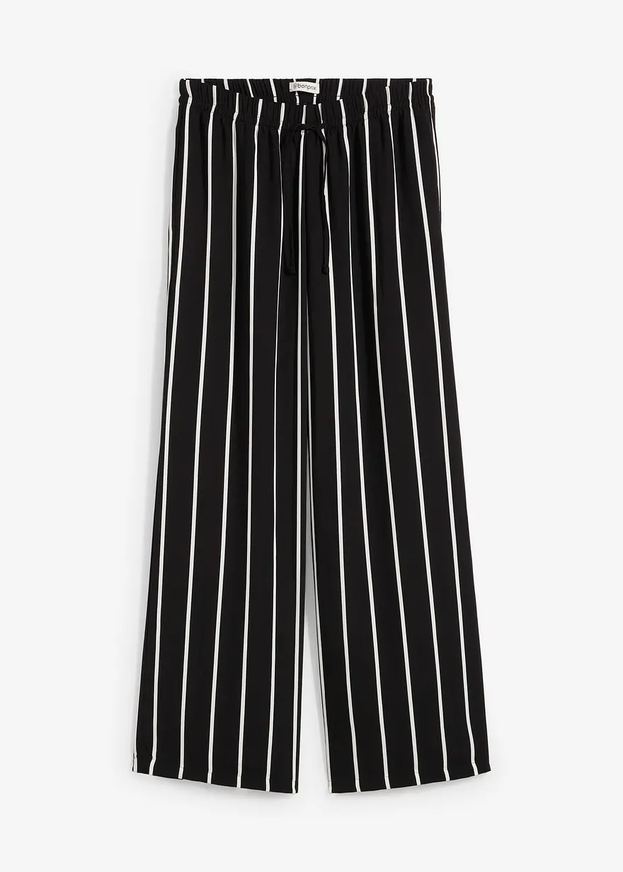Marlenehose aus leichtem Crêpe