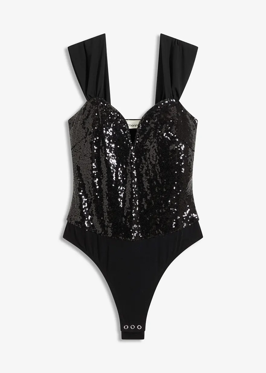 Body mit Pailletten