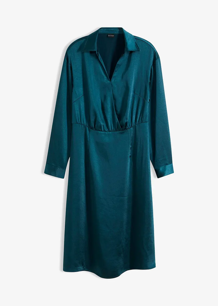 Satin-Midikleid