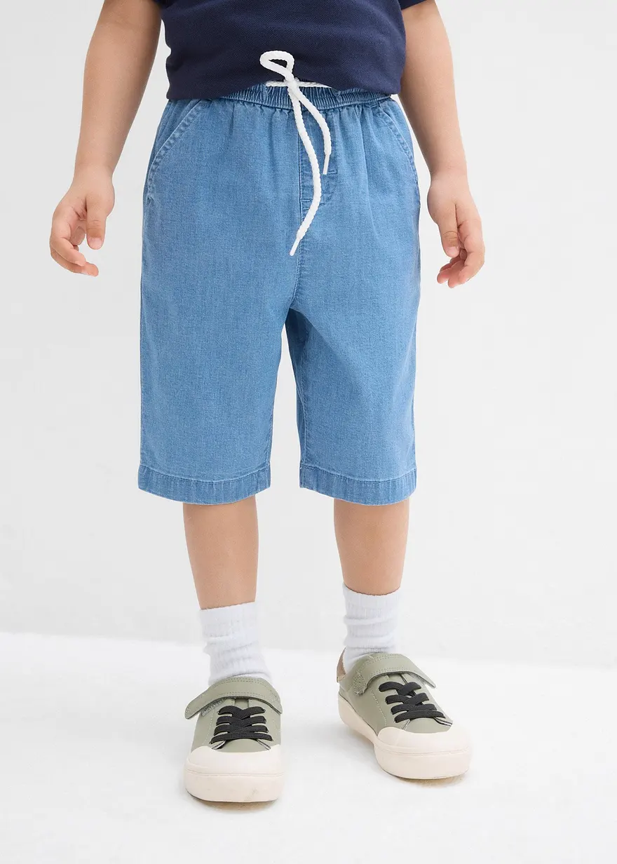 Schlupf Stretch-Jeans-Bermuda, Regular Fit