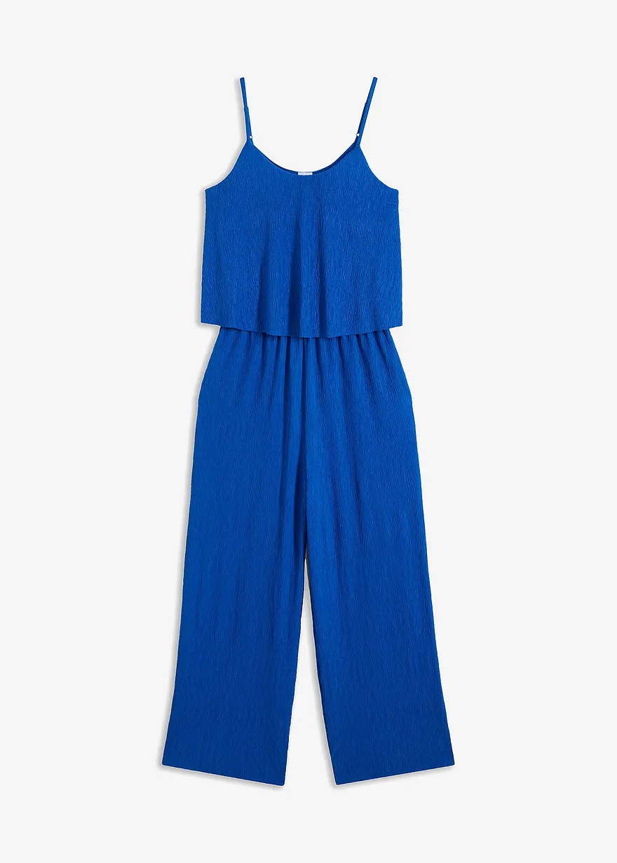 Jerseyplisee-Jumpsuit